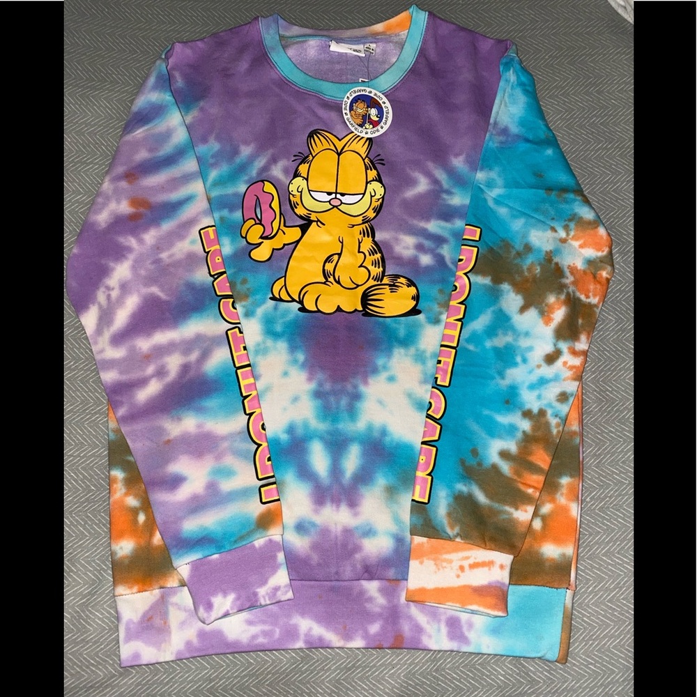Tie dye sweatshirt (Garfield)